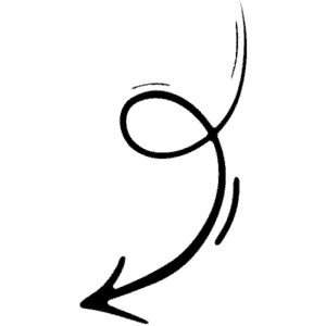 تصویر پیکان ترسیم شده با دست